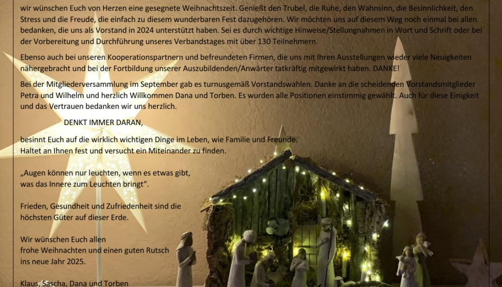 2024 Weihnachtsbrief Mitglieder Titelbild